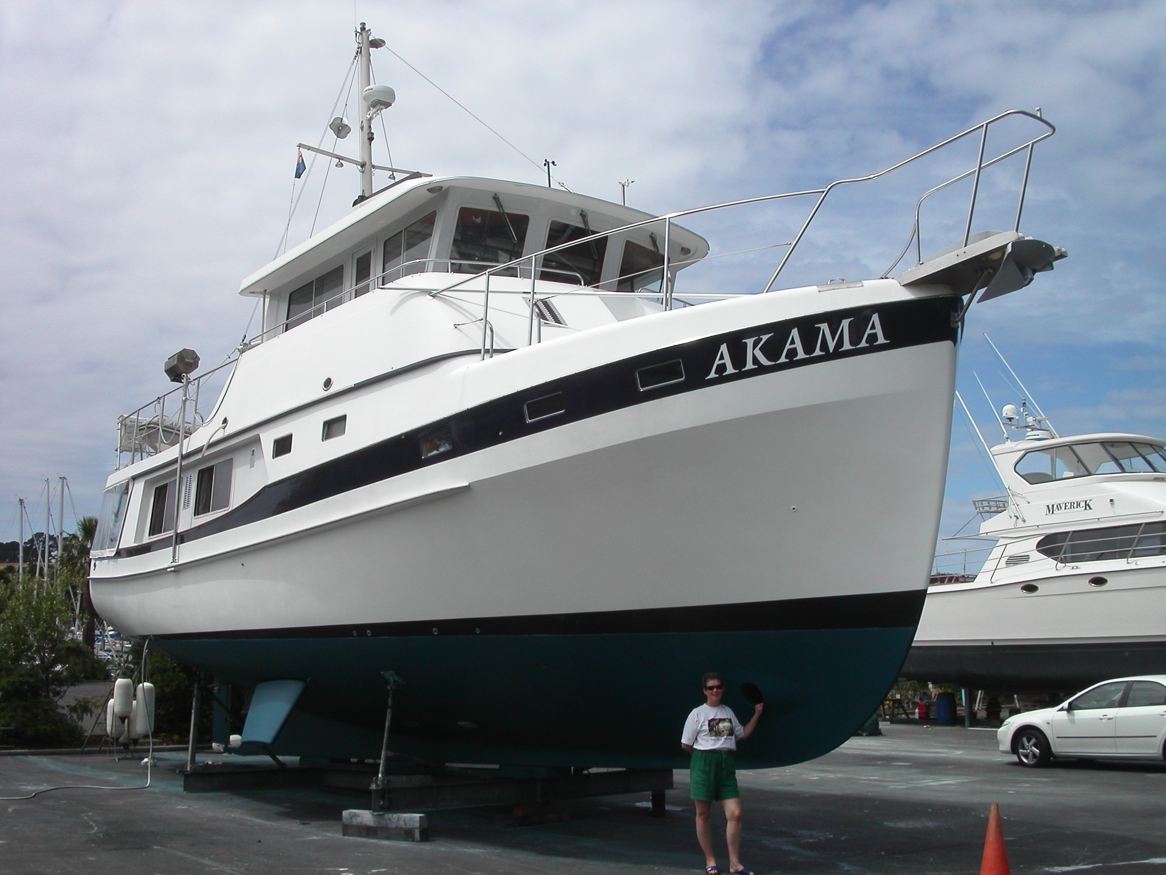 AKAMA on the hardstand